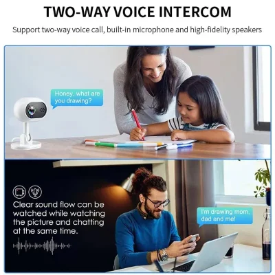 1080p WiFi Camera – Human Detection & 2-Way Audio