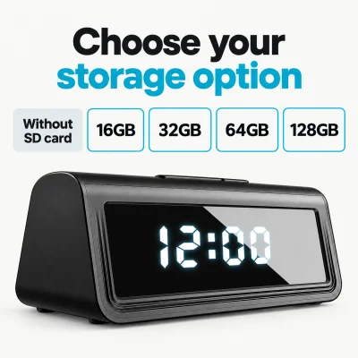 WiFi Clock Camera – Dual-Band Connection & IR Night Vision