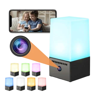 4K WiFi Lamp Camera – RGB Light & Motion Detection