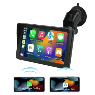 7-Inch CarPlay & Android Auto Display – Wireless Touchscreen