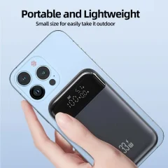 10,000mAh 33W PD Power Bank – Dual USB Fast Charging Thumbnail 2