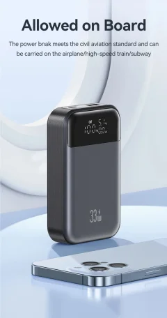 10,000mAh 33W PD Power Bank – Dual USB Fast Charging Thumbnail 8