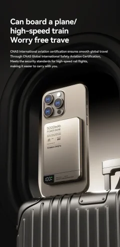 Ultra-Thin Magnetic Power Bank – 5000mAh Wireless Fast Charger Thumbnail 14