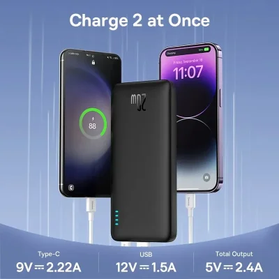 10,000mAh 20W Power Bank – USB-C & USB