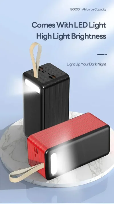Power Bank – USB-C, USB & LED Display