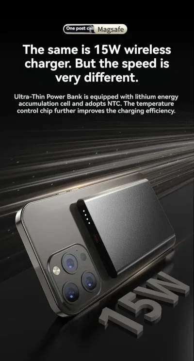 Wireless Power Bank – Portable Charging Accessory