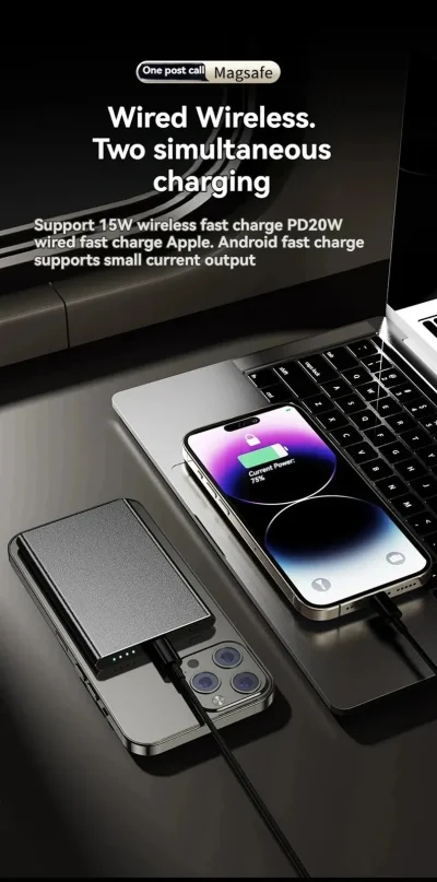 Wireless Power Bank – Portable Charging Accessory