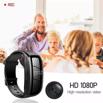 1080p Camera Watch – Video & Audio Recording with USB Transfer