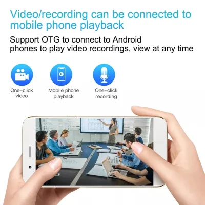 1080p Camera Watch – Video & Audio Recording with USB Transfer