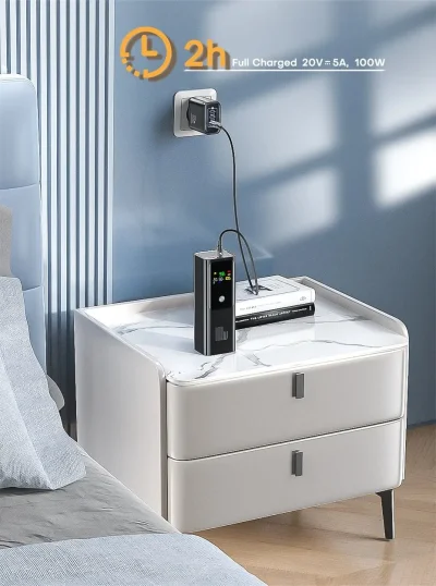 20,000mAh 100W USB-C PD Power Bank – Digital Display