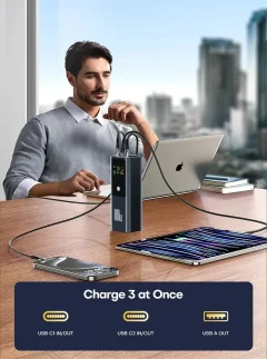 20,000mAh 100W USB-C PD Power Bank – Digital Display Thumbnail 13