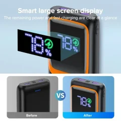 10,000mAh Power Bank – 3 Ports & 22.5W Charging Thumbnail 4