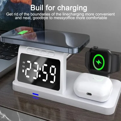 WiFi Camera Charger – Alarm Clock & Wireless Charging