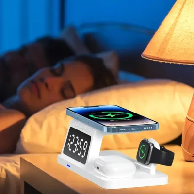 WiFi Camera Charger – Alarm Clock & Wireless Charging