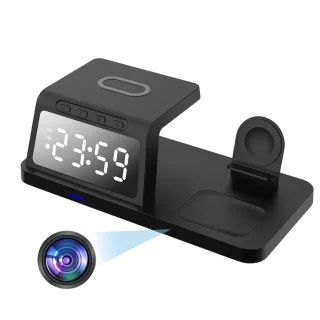 WiFi Camera Charger – Alarm Clock & Wireless Charging