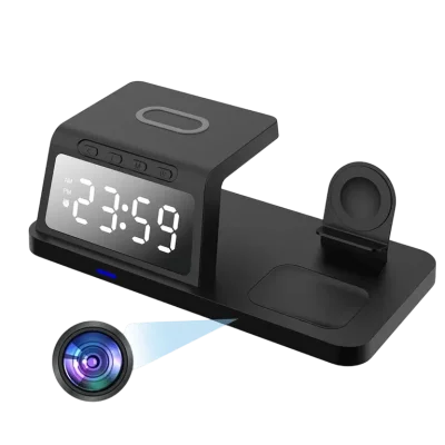 WiFi Camera Charger – Alarm Clock & Wireless Charging