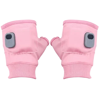 Rechargeable Heated Fingerless Gloves – LED Heat Controls