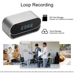 4K WiFi Clock Camera – Battery & Night Vision Thumbnail 12