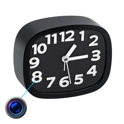 1080p WiFi Clock Camera – 2.4GHz & App Alerts
