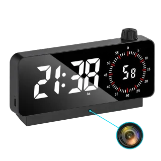 4K WiFi Clock Camera – Two-Way Audio & Loop Recording