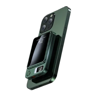 10,000mAh Wireless Power Bank – LED Display & Cable