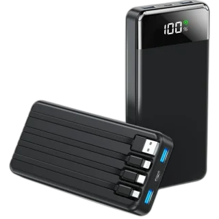 35,000mAh Power Bank – 4 Cables & 22.5W Listed