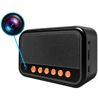 4K WiFi Alarm Clock Camera with Bluetooth Speaker & RGB Lighting