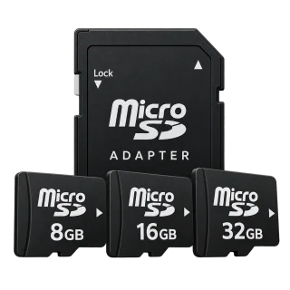 MicroSD Memory Card for Security Cameras – 8GB, 16GB & 32GB