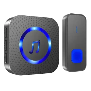 Wireless Doorbell Kit – 1,000 ft Range with 55 Chimes