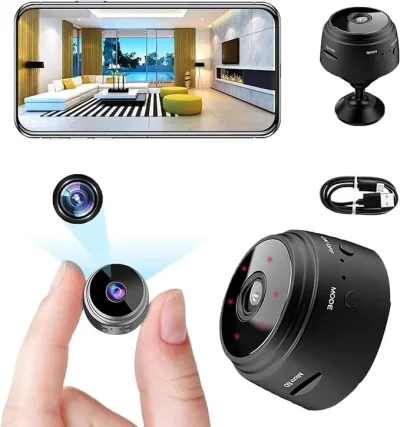 1080p Mini Security Camera – Night Vision & Motion Detection