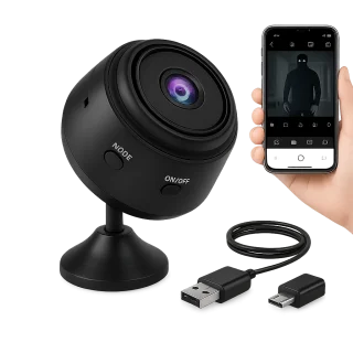 1080p Mini Security Camera – Night Vision & Motion Detection