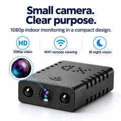 1080p Mini WiFi Security Camera – IR Night Vision & Remote Viewing Thumbnail 3