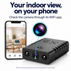1080p Mini WiFi Security Camera – IR Night Vision & Remote Viewing Thumbnail 4