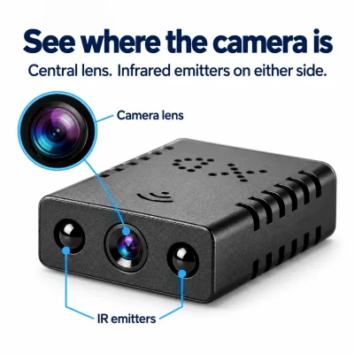 1080p Mini WiFi Security Camera – IR Night Vision & Remote Viewing