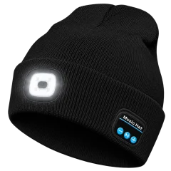 Bluetooth LED Beanie – Rechargeable Light, Audio & Calls Thumbnail 1