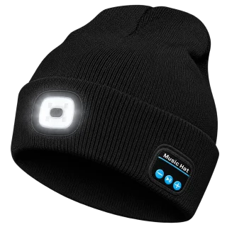Bluetooth LED Beanie – Rechargeable Light, Audio & Calls