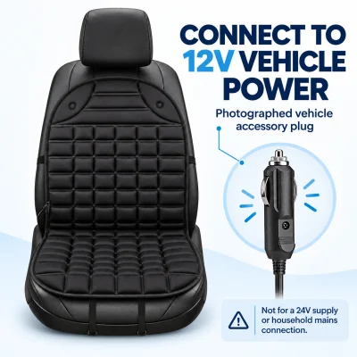 EAFC 12V Heated Seat Cushion – Winter Car Seat Warmer