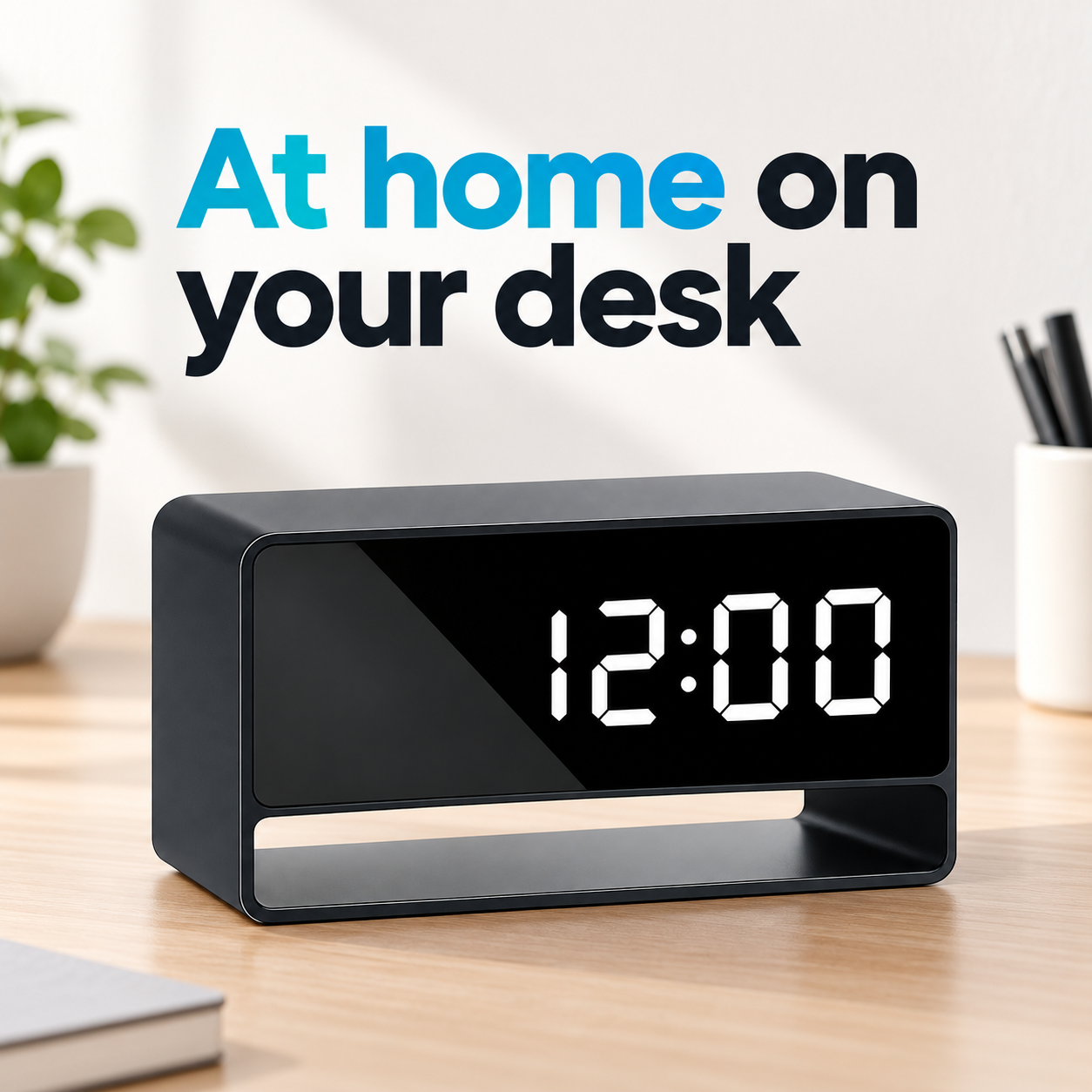 1080p WiFi Alarm Clock Camera – Night Vision & Alerts