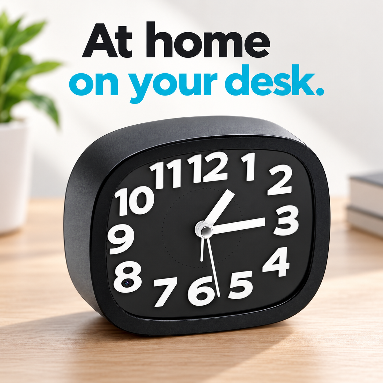 1080p WiFi Clock Camera – 2.4GHz & App Alerts