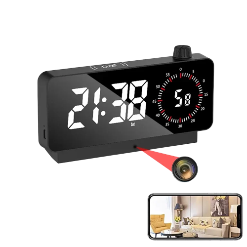 4K HD Mini Clock Camera with Motion Detection, Night Vision & WiFi Remote Viewing – MSL