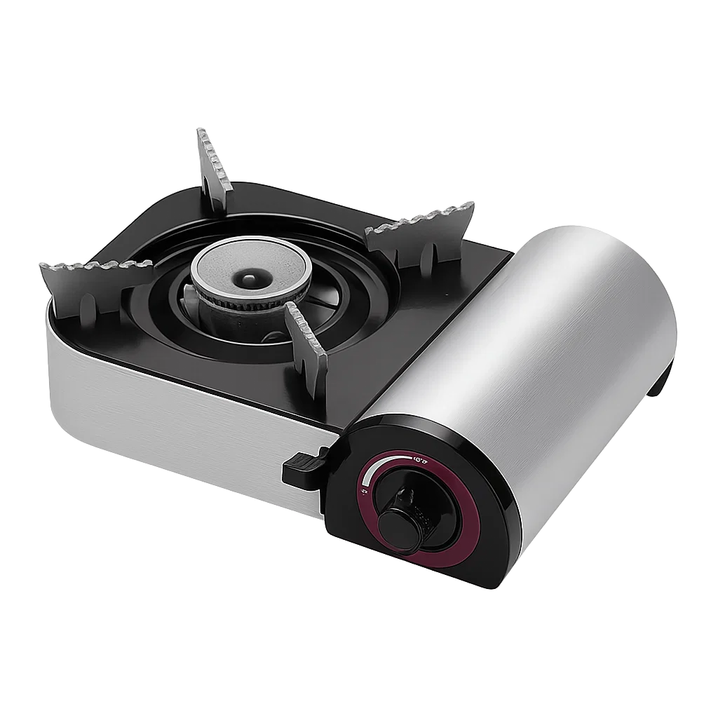 Portable Camping Stove – Instant Electronic Ignition, Stainless Steel Construction (24.5 x 17 x 8cm) – My Smart Life