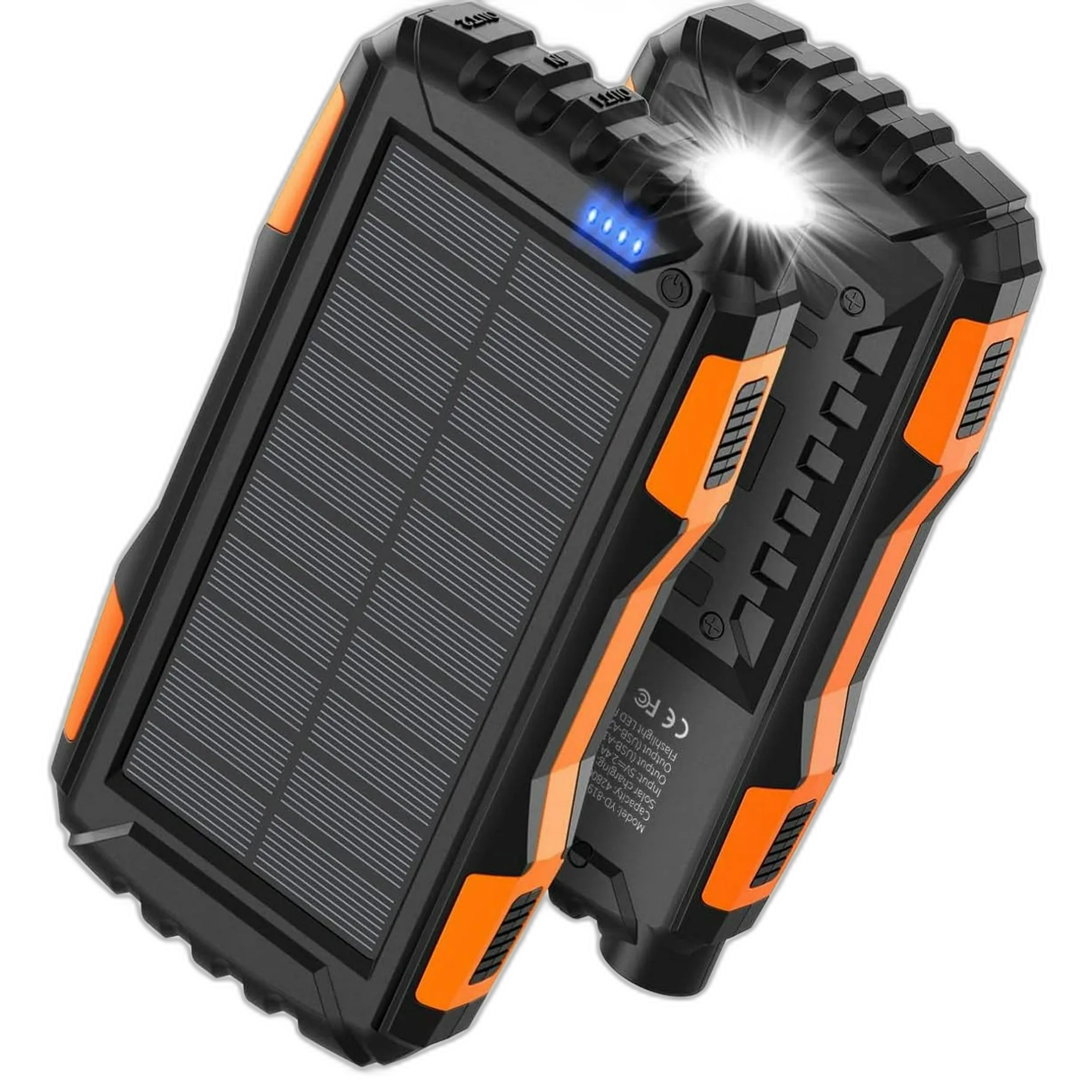 Solar Power Bank – Fast Charging, IP67 Waterproof & Shockproof – My Smart Life
