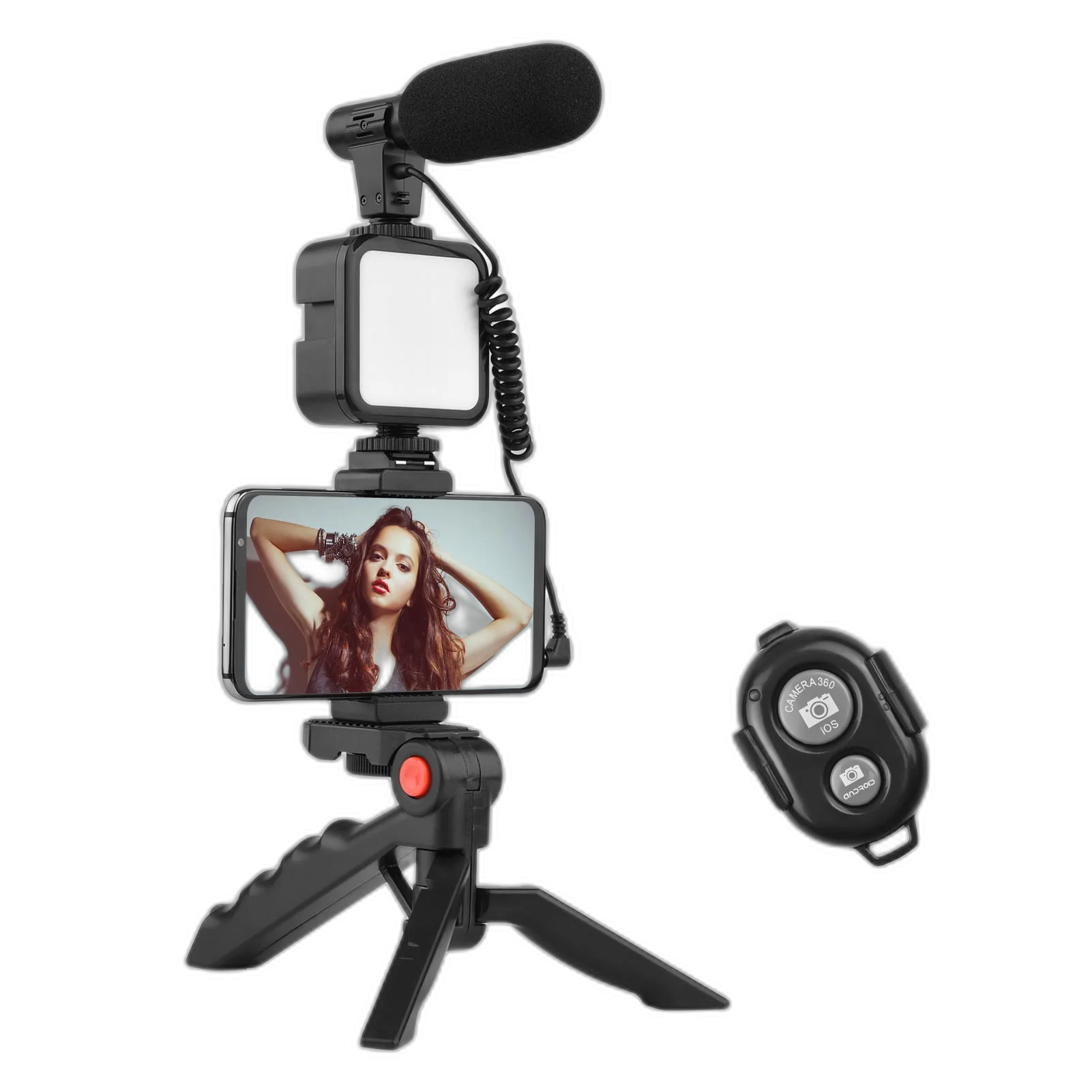 Vlog Video Kit with Table Tripod – Illuminate your shots with 49pcs LED light & 6500K Color Temperature – My Smart Life