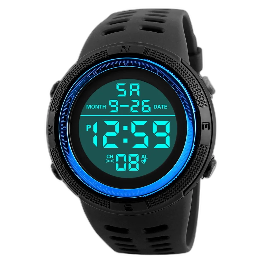 Mens Digital LED Watch – Sporty Dial, Luminous Display, Shock Resistant – My Smart Life