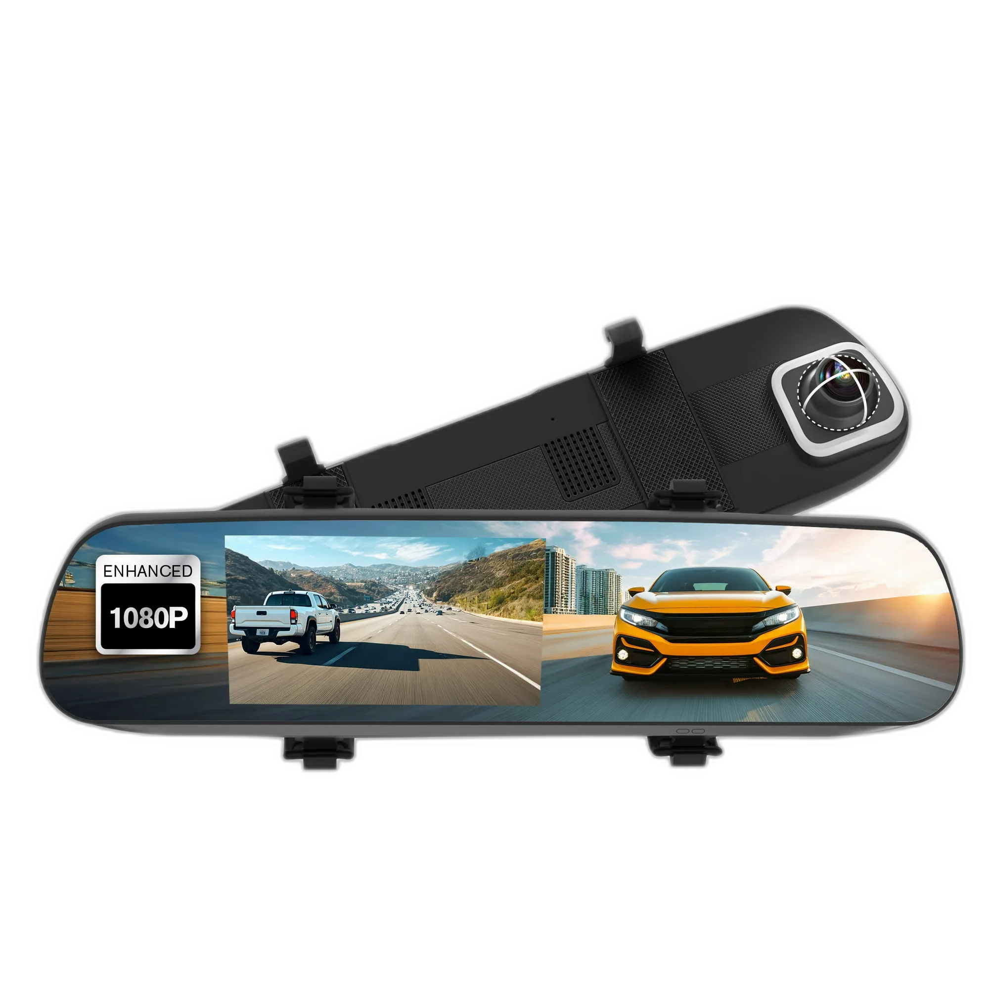 Dash Cam: Clear 1080p Video, 4.7" Rearview Monitor – My Smart Life