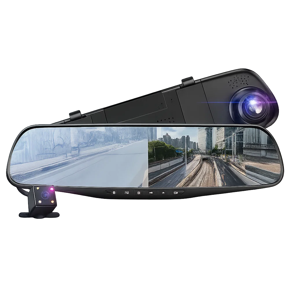 Car DVR Mirror Dash Cam with HD 1080P Video and Night Vision – My Smart Life