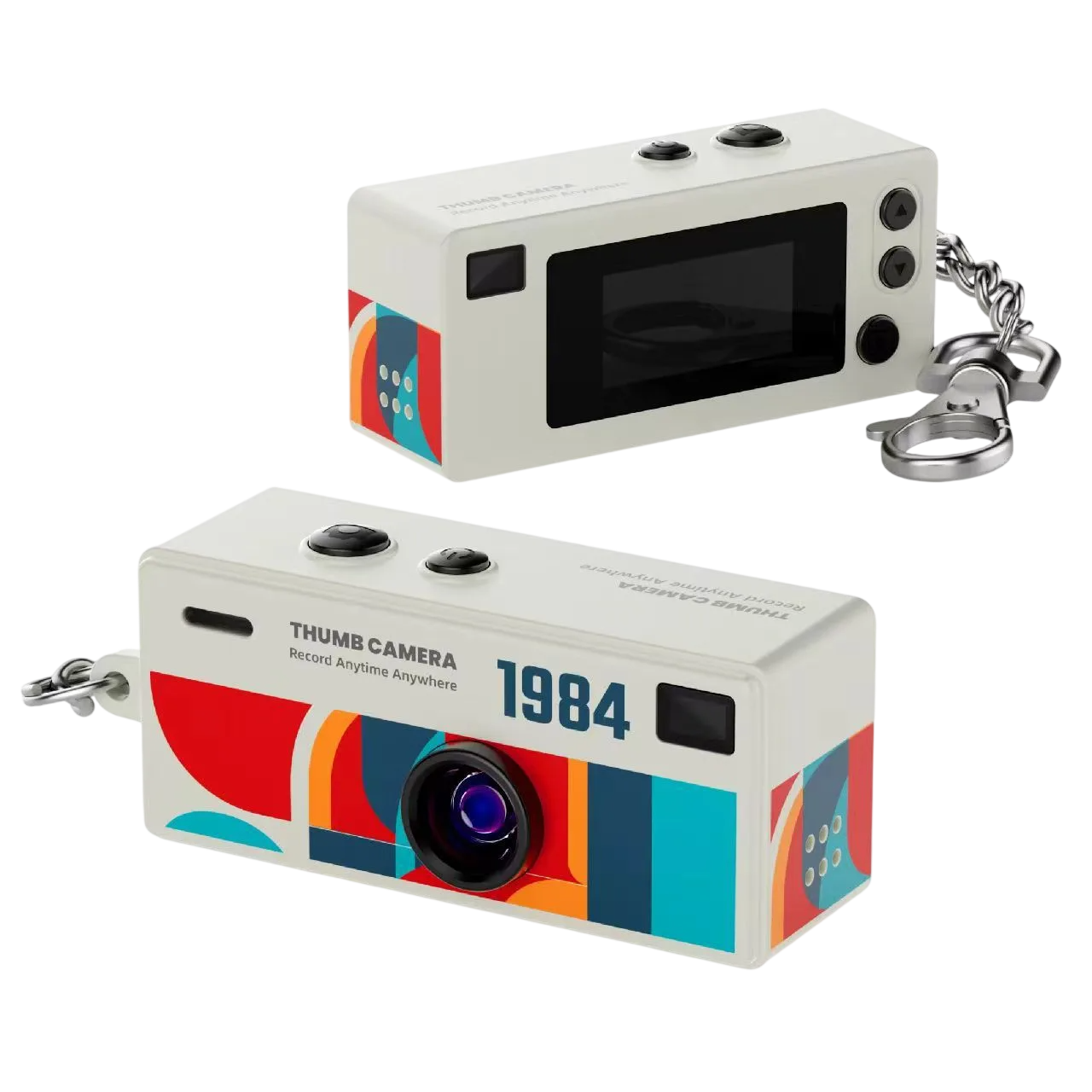 1080P Mini Keychain Camera with 0.96-Inch Screen