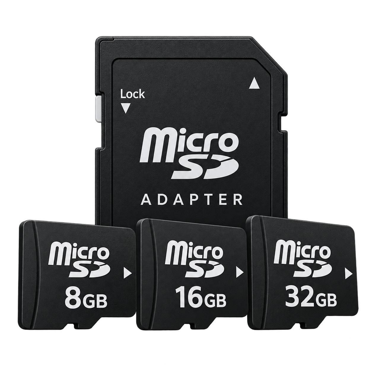 MicroSD Memory Card for Security Cameras – 8GB, 16GB & 32GB