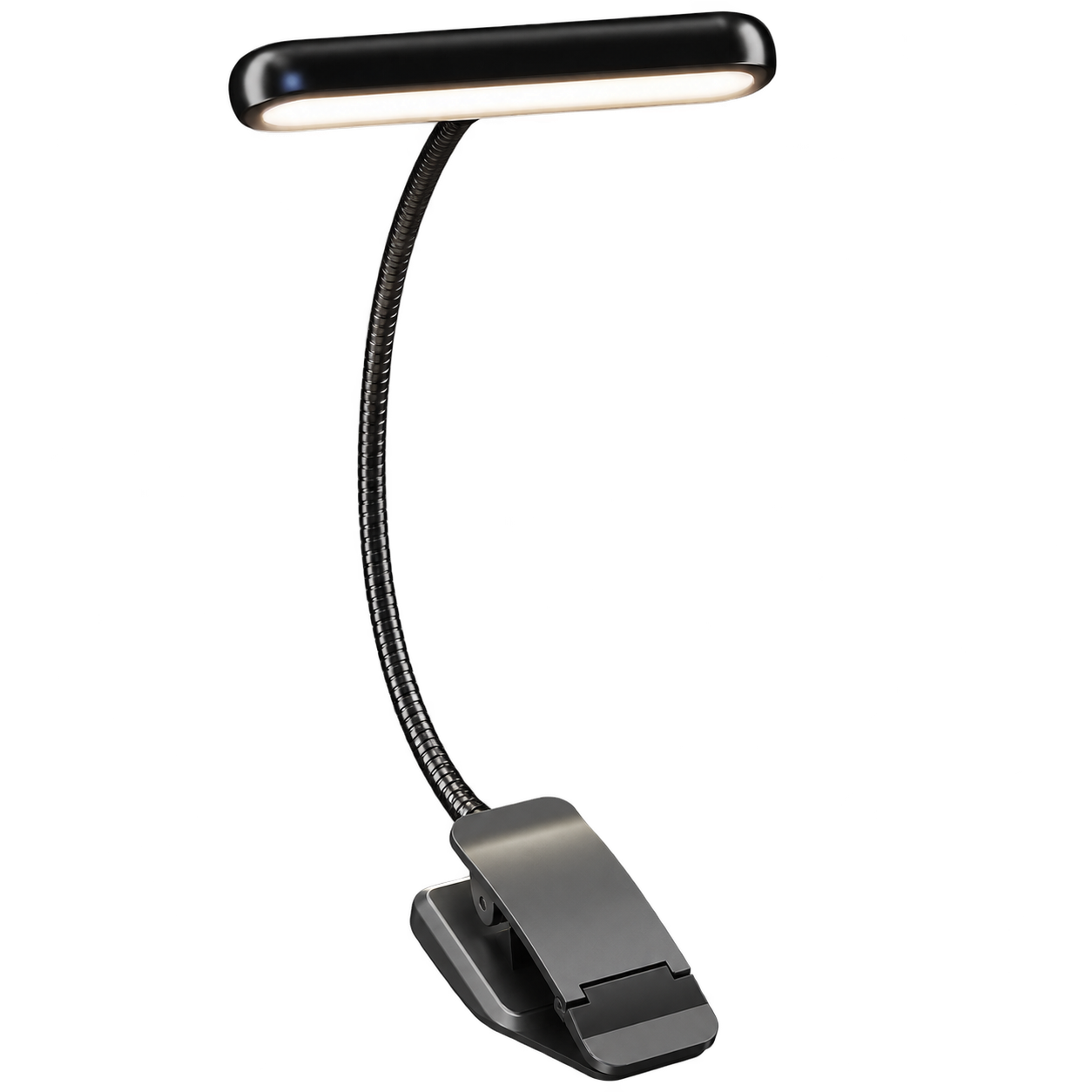 Rechargeable Clip-On Reading Light — Flexible Neck & 3 Light Colours