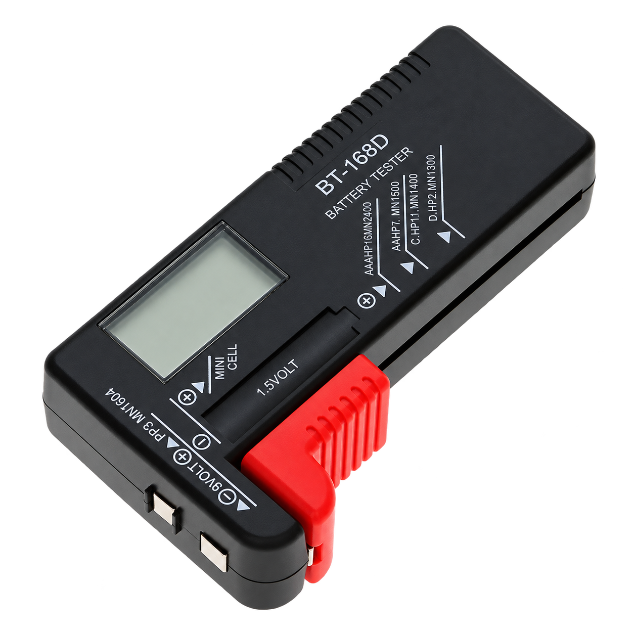 BT-168D Digital Battery Tester for AA, AAA, C, D, 9V & 1.5V Button Cells